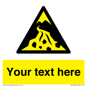 Custom Warning: Debris flow zone
